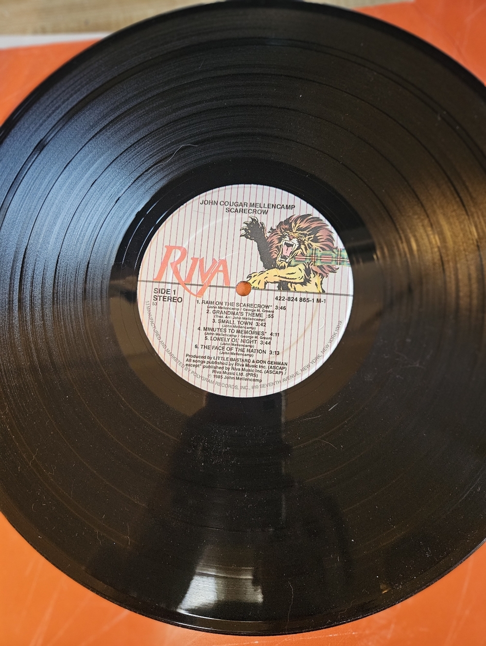 John Cougar Mellencamp "Scarecrow" Vinyl Record 1985 - Picture 8 of 9